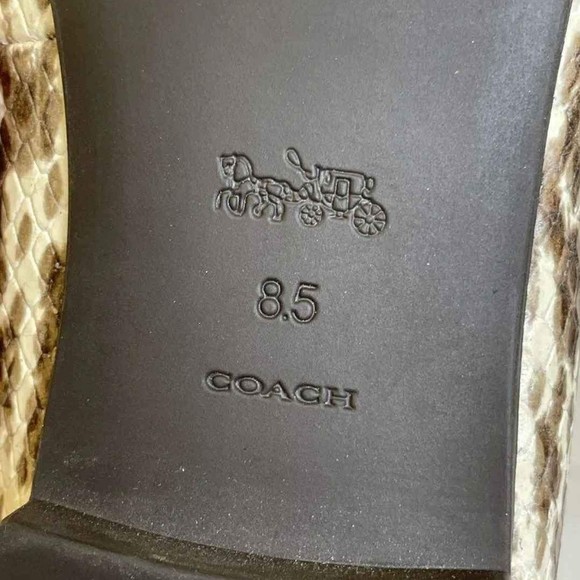 Coach Designer Women's Animal Print Ballet Flats - Size 8.5 - Picture 8 of 8